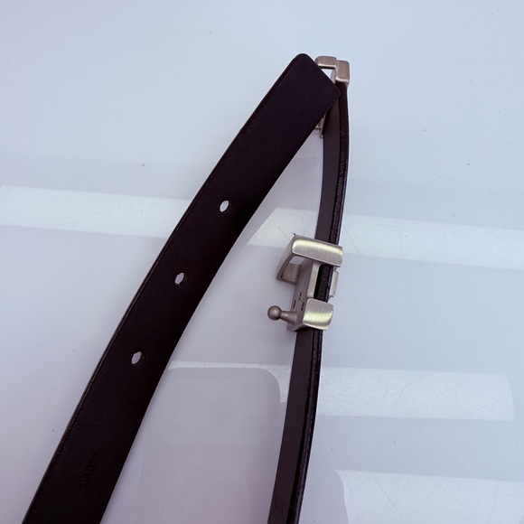 Louis Vuitton Initiales 20mm Metallic Gunmetal Belt 75/30 - Picture 10 of 13